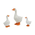 thumbnail image 4 of S SERENABLE 3 Pieces Garden Goose Statues Animal Sculptures for Yard Micro Landscape DIY, 4 of 9