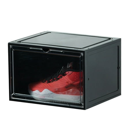 

LED Luminous Sneaker Box Sound Control Side Open Magnetic Shoe Boxes (Black)