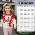 thumbnail image 2 of Xixirimido Christmas Cute Snowman Print Soft Toddler Girls Long Sleeve Sweatshirt Ruffle Shoulder Graphic Pullover Crewneck Top for Cool Weather, for 1-2T, 2 of 7
