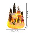 thumbnail image 2 of Dsscvnef Glowing Christmas Resin Decoration Festive Santa Snowman Micro Figurines Perfect &, 2 of 4