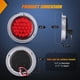 thumbnail image 2 of Luz trasera para remolque Nilight, redonda, 24 LED, roja, 2 unidades, impermeable, 2 of 7