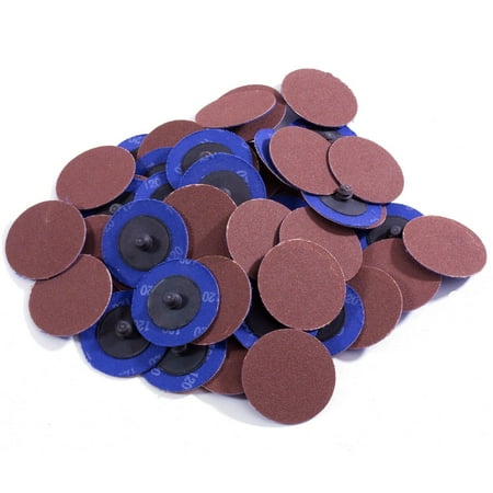 

SATC 50PCS 2 inch Roloc Sanding Discs 120 Grit Aluminum Oxide Die Grinder Roll Lock Quick Change Disc