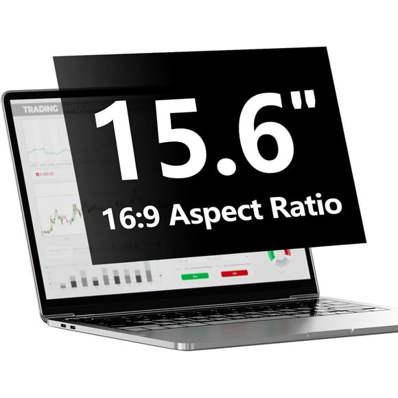 Laptop Privacy Screen Protector 15.6 Inch with Hp Dell Acer Asus Samsung LG and More, Removable Security Shield Filter