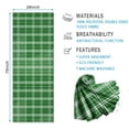 thumbnail image 2 of Green White Checkerboard Checkered Pattern Hot Yoga Mat Towel Non Slip for Hot Yoga - Quick-Drying Yoga Mat Cover with 4 Corner Pockets with Travel Bag - Hot Yoga Towel Non Slip 70"x26", 2 of 6