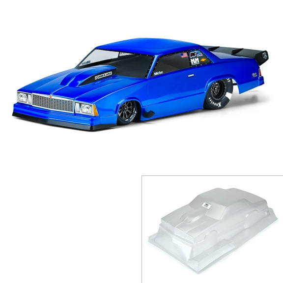 Pro-Line Racing 78 Chevy Malibu Clear Drag Body22S/DR10/Slash 2 Wheel Drive PRO354900 Car/Truck  Bodies wings & Decals