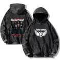 thumbnail image 5 of Sudadera con capucha lavada de Tokio Hotel, ropa de calle de hip hop, sudaderas de Tokio Hotel Kaulitz 89, sudaderas para hombre y mujer, camisetas holgadas informales retro de gran tamaño, 5 of 5