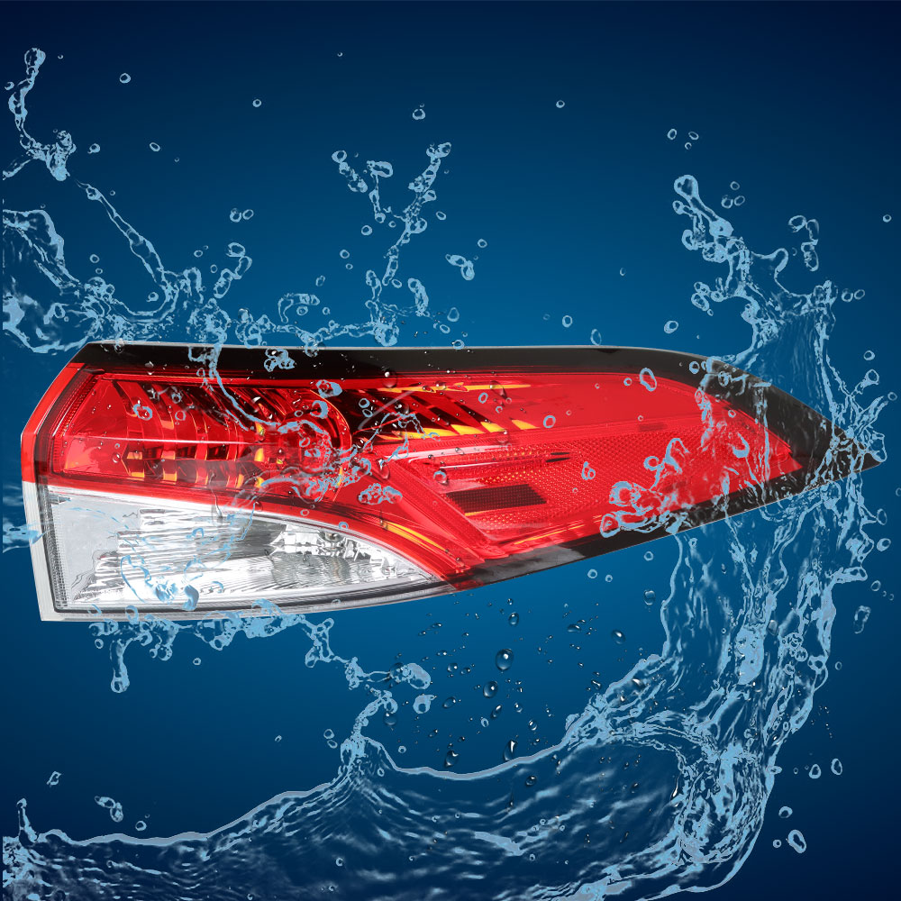 Labwork Left Driver Side Tail Light For 2020-2021 Toyota Corolla - Outer Chrome Housing