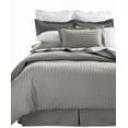 thumbnail image 3 of Home Design 1800 Series Luxurious Hotel Stripe Sheet Sets (Twin XL, Grey), 3 of 5