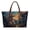 Bear Forest Galaxy, variant on ZUXONGSY Highland Cow Cross Print Tote Bag for Women Pu Leather Handle Handbag Waterproof Satchel Handbags with Inner Pocket for Travel Vacation