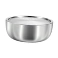 thumbnail image 2 of Tazón para mezclar,Cuenco grande de acero inoxidable para mezclar en la cocina,Cuenco para con tapa Lavabo redondo,Plato Catering Comida Cacerola para Verduras Agua,Bandeja para servir, 2 of 9