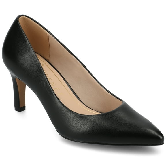 Journee Womens Scylee Slip On Stiletto Pointed Toe Pumps, Widths Available