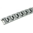thumbnail image 2 of Titanium Kay Tungsten Carbide 16MM Men's High Polish Finish Chrome Color Link Bracelet Sz 10.5", 2 of 4