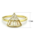 thumbnail image 4 of Rings for Women Gold 316L Stainless Steel DA359 - AAA Grade Cubic Zirconia in Clear, 4 of 5