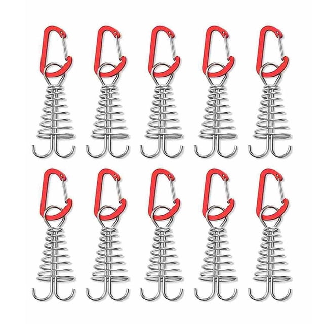 Paquete de 10 tensores de cuerda de viento Sonducket acero para Camping