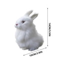 thumbnail image 3 of Hxlamzoo Jouets pour Enfants Modèle de Simulation de Pâques Modèle de Lapin Réel Jouets en Liquidation, 3 of 8