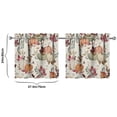 thumbnail image 4 of Farmhouse Kitchen Curtains Autumn Decor Pumpkin Pattern Semi-Sheer Rod Pocket 27.5x24 Inch, 4 of 4
