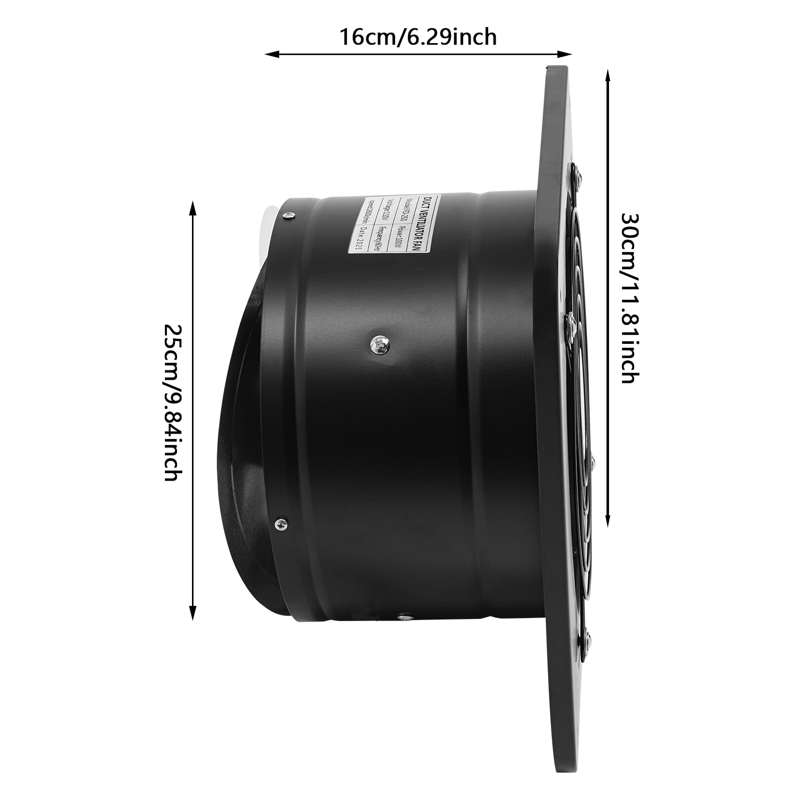 10 Inch Exhaust Fan Portable Ventilation Fan Kitchen Exhaust Fan Wall Mounted