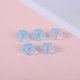 thumbnail image 1 of 100pc Glass Beads Lily Flower Light Sky Blue 12x8mm Hole: 1.4mm, 1 of 1