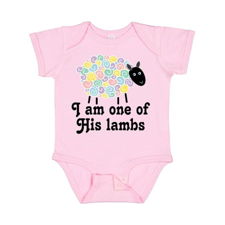 

Inktastic Religious Lamb Christian Childs Gift Baby Boy or Baby Girl Bodysuit