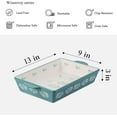 thumbnail image 4 of Casserole Dish Baking Dish Ceramic Lasagna Pan Bakeware Sets Baking Dishes 13x9 Baking Dish  Turquoise, 4 of 5