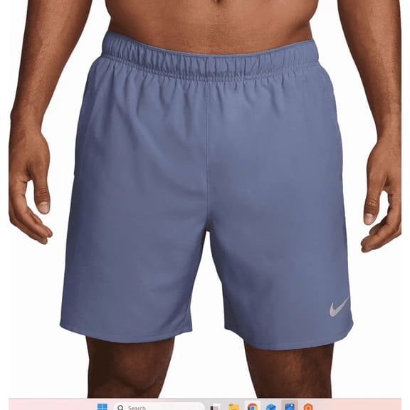 Nike Men's Dri-FIT Challenger 7" Brief-Lined Versatile Shorts World Indigo Medium