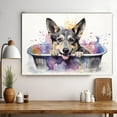 thumbnail image 3 of Swedish Vallhund Dog Canvas Bathroom Décor - Unique Bath Wall Decor - Modern Canvas Bathroom Wall Art - Room Decor - Bathroom Decorations - Restroom Sign - Wall decor living room, 3 of 4