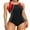 White-Red, variant on Alove Women's Wide Straps Training Bath Suit Splicing Color Square Neck Sport Swimsuit