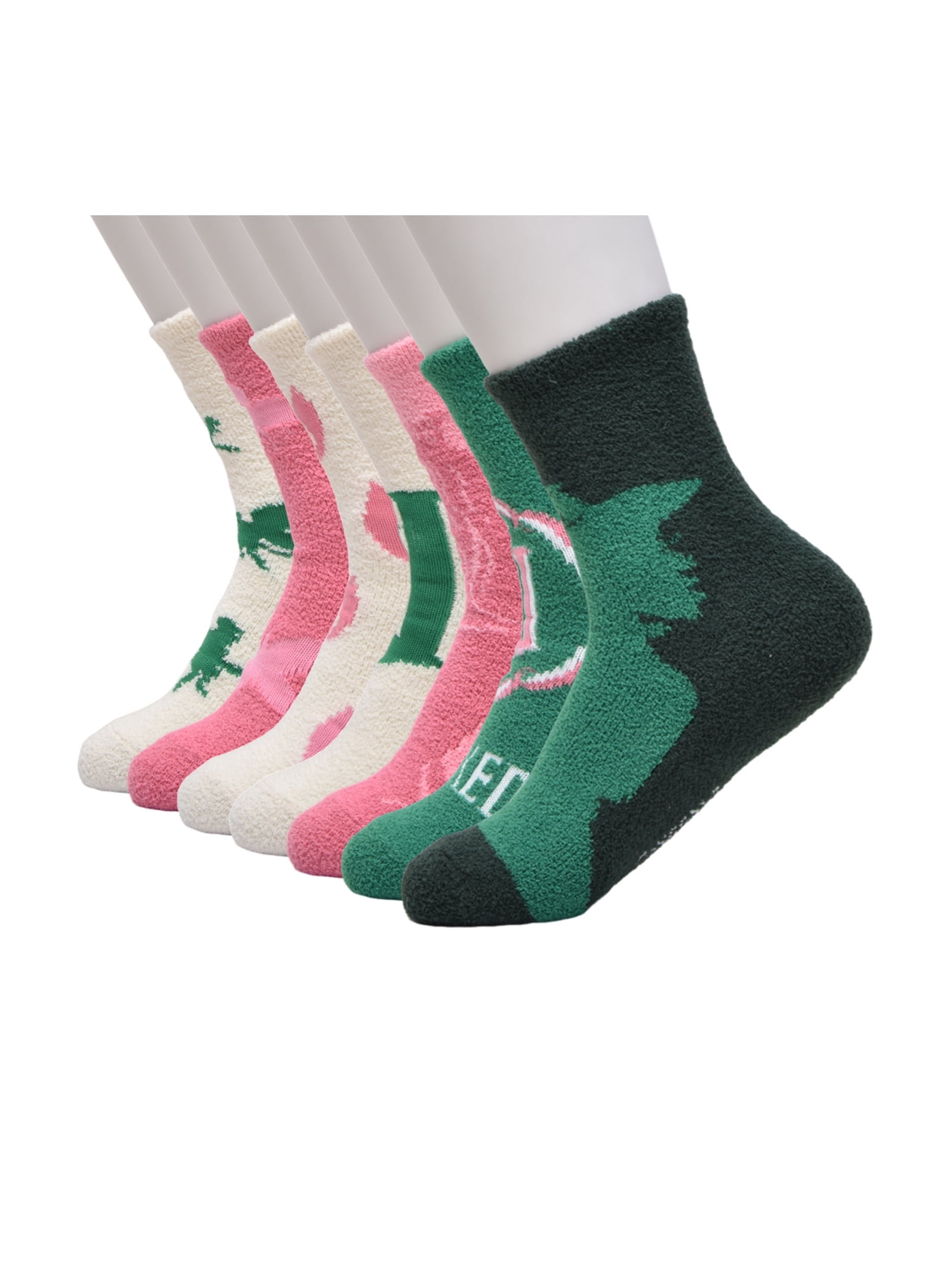 Universal Wicked Womens 7-Pack Box Set Low Cut Cozy Socks, Shoe Size 4-10