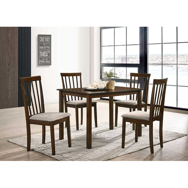 Wood Dining Table 4 Chairs - Walmart.com - Walmart.com