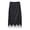 Black, variant on Women's Polka Dot Lace Hem Midi Sleep Skirt, Elastic Waist Lace Trim Half Slip Loungewear Skirt Black S(S)