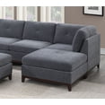 thumbnail image 3 of CoSoTower Modular Sectional 9Pc Set Living Room Furniture Corner Sectional Couch 3X Corner Wedge 4X Armless Chairs and 2X Ottomans Tufted Back Exposed Wooden Base, 3 of 9