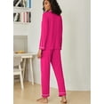 thumbnail image 7 of Avidlove Women's Pajama Sets Button Down Two Piece PJ Sets for Ladies Long Sleeve Sleepwear Nightwear Soft lounge sets S-XXL, 7 of 7