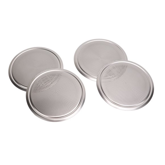 4 Uds. Cubierta de rejilla de altavoz de puerta reemplazo redondo de aleación de aluminio para Land Rover Discovery Sport L550 2020+