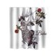 thumbnail image 1 of Cortina de ducha impermeable con estampado de animales de dibujos animados, cortina de baño de tela de poliéster, cortinas bohemias de baño para el hogar Advancent JJ19013-05, 1 of 4