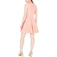 thumbnail image 2 of bar III Womens Mesh Fit & Flare Dress, Pink, XX-Small, 2 of 2