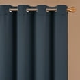 thumbnail image 4 of Topfinel 100% Blackout Curtains 132 x 114 inches Long for Bedroom Living Room Solid Grommet Room Darkening Drapes 2 Panels, Navy, 4 of 4