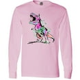 thumbnail image 3 of Inktastic Graffiti Paint Splatter T-rex Long Sleeve T-Shirt, 3 of 5