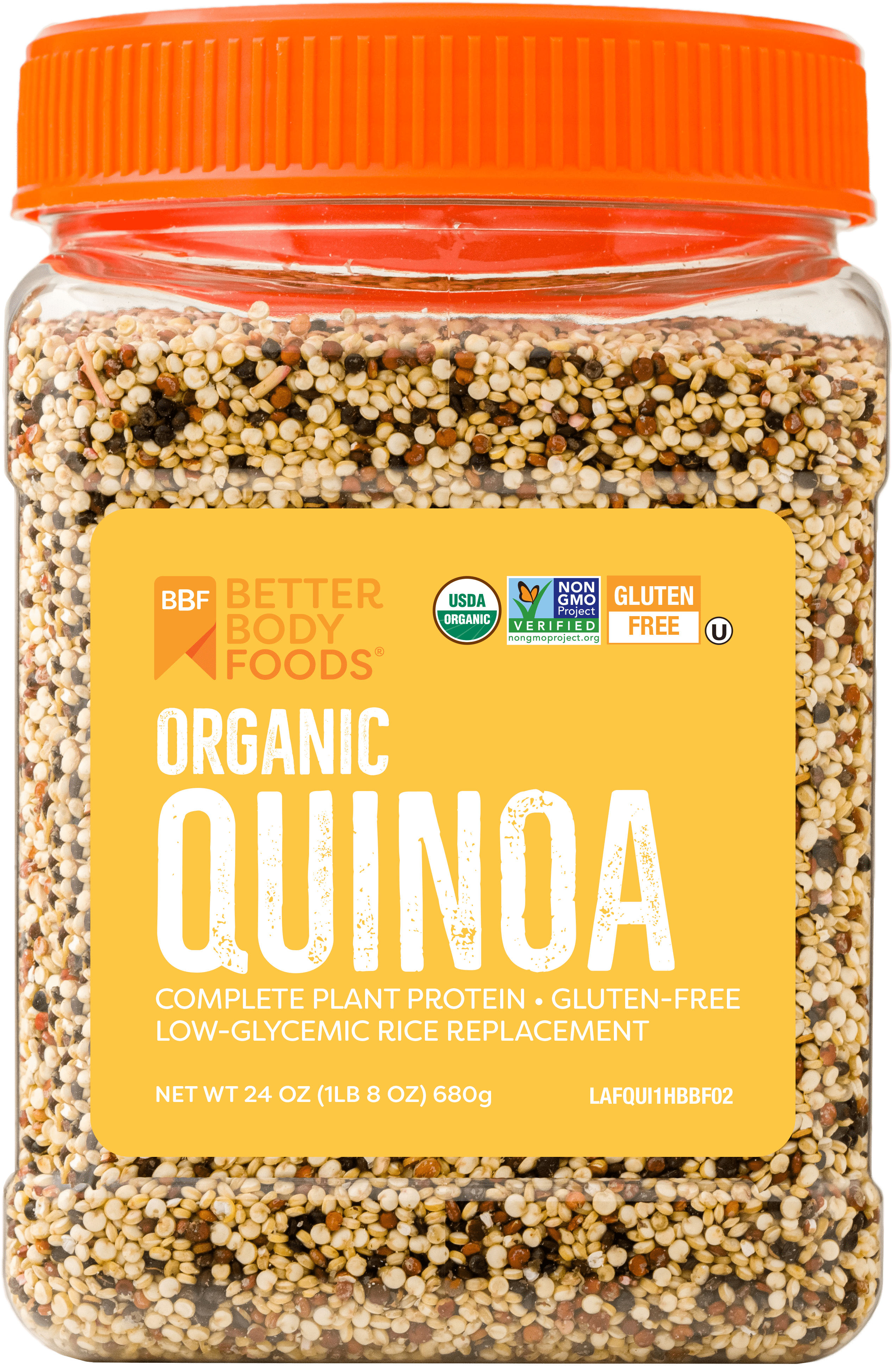 BetterBody Foods TriColor Organic Quinoa, 24 Ounce