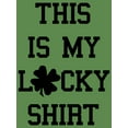 thumbnail image 2 of Women's Lost Gods St. Patrick's Day This is my Lucky Shirt Racerback Tank Top Envy Green Small, 2 of 4