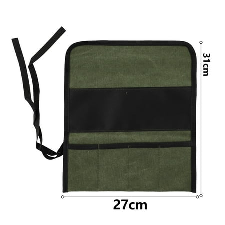 

Multiple Pockets Multi-Purpose Roll Up Tool Bag Wrench Pouch Hanging Tool