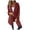 Wine, variant on YDFCWXW Womens Jackets Casual Single Hooded Jacket Lapel Neck Long Sleeve Solid Color Blazers for Women 2025 , M