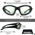 thumbnail image 2 of Bikershades Motorcycle Riding Glasses Foam Padded Mens, 2 of 5