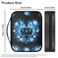 thumbnail image 4 of FKELYI Blue Floral Dolphin Print PU Letaher Bible Cover with Handle Bible Carrier Case Book Organzier Holder Church Bible Bag with Zipper Pocket for Prayer Study, 4 of 6