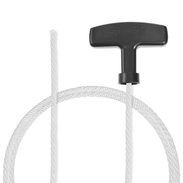 Retroceso Arranque Cuerda con Mango 3mm Diámetro 1,15m 3,7 pies Poliéster Tirar Cuerda para 152F 154F Césped Cortacésped Desbrozadora Motosierra Motor Pieza