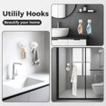 thumbnail image 6 of ABPETE Shower Hooks for Inside Shower,Reusable Suction Cup Hooks for Glass Window,Mirror,Removable Towel Hooks for Bathroom,4 Pack(White), 6 of 12