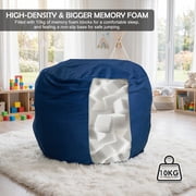 Bean Bag Chair and Sensory Crash Pad, Convertible Beanbag Folds from Lazy Chair to Floor Sensory Crash Pad