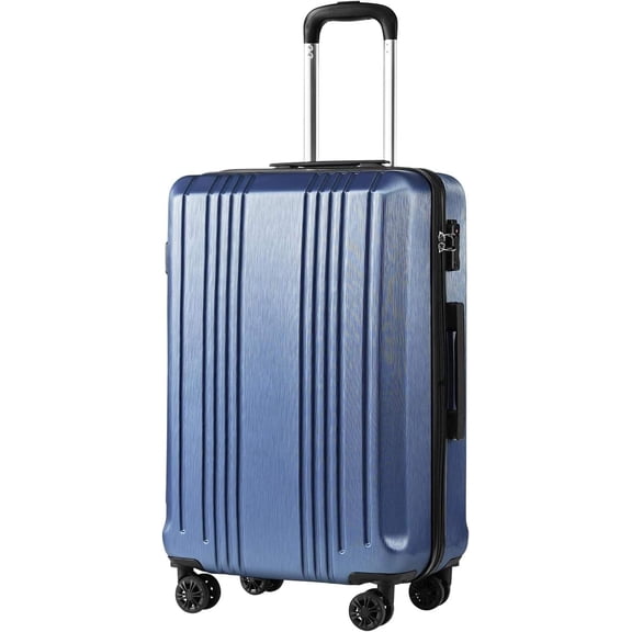 Expandable Hardshell Spinner Suitcase with TSA Lock, 28 Inch, Ice Blue