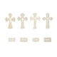 thumbnail image 1 of Buy 2 get 10% off ! 12 Pack Wooden Crosses For Crafts, Unfinished Wood Crosses For Centerpieces, Decor, 1 of 5