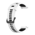 thumbnail image 2 of For Garmin Move Style 20mm Vertical Pattern Two-color Silicone Watch Band, 2 of 4