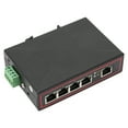thumbnail image 1 of Fast Ethernet DIN Rail Switch, DIN Rail Mounting Industrial Grade Design 5 Port Industrial Fast Ethernet Switch  For Outdoor For Indoor, 1 of 8